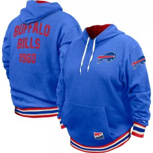 Мужской пуловер с капюшоном Royal Buffalo Bills Big & Tall НФЛ New Era