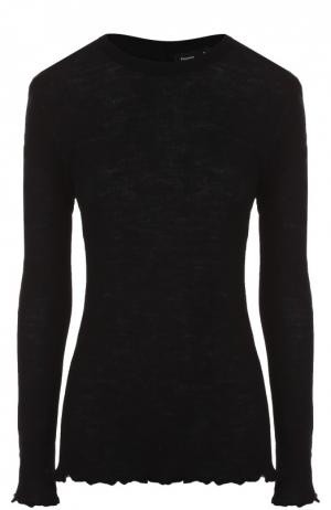 Облегающий пуловер фактурной вязки Proenza Schouler. Цвет: черный