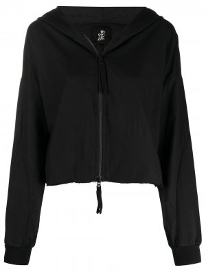 Укороченная куртка с капюшоном и необработанным краем Thom Krom. Цвет: черный