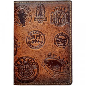 Обложка для паспорта 142908, коричневый other. Цвет: коричневый