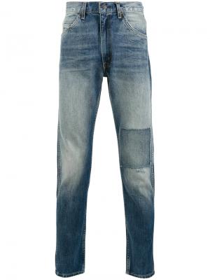 Зауженные джинсы с заплаткой Levis Vintage Clothing Levi's. Цвет: синий