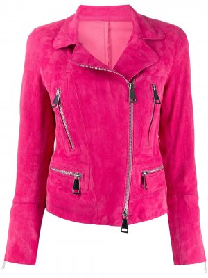 Укороченная байкерская куртка Metro Sylvie Schimmel. Цвет: розовый