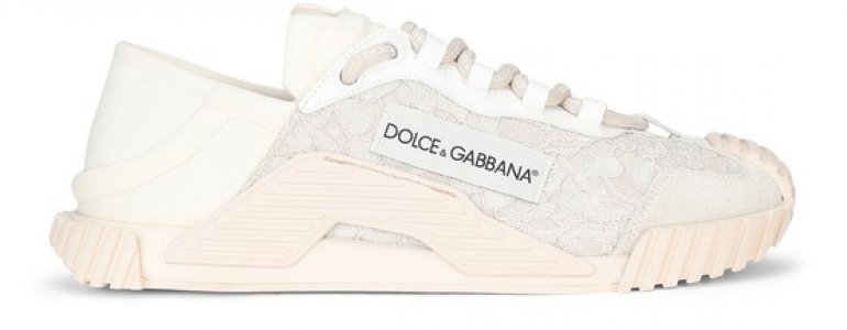 Кроссовки-слипоны NS1 из смешанных материалов Dolce & Gabbana