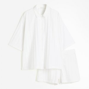 Пижама Cotton Sateen, белый H&M Home