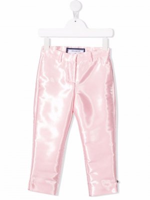 Прямые брюки с завышенной талией Simonetta. Цвет: розовый