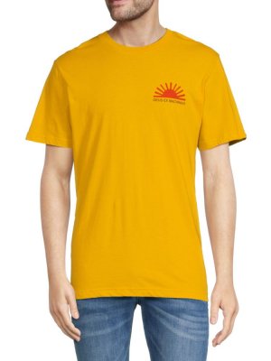 Мотоциклетная футболка Sunlfare с графическим рисунком , цвет Spectra Yellow Deus Ex Machina