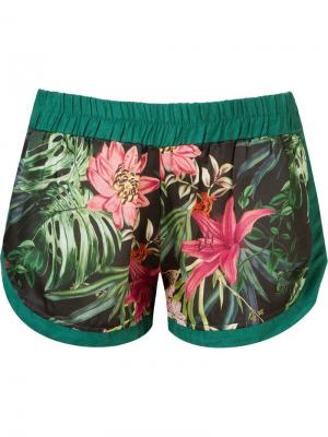 Floral print shorts Amir Slama. Цвет: зелёный