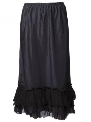 Длинная гофрированная юбка Dosa. Цвет: чёрный