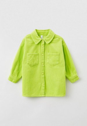 Рубашка Sela. Цвет: зеленый