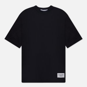 Мужская футболка Bold Logo Colorblock Calvin Klein Jeans. Цвет: чёрный