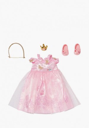 Одежда для куклы Росмэн Платье Принцессы кукол 43 см BABY born. Цвет: розовый