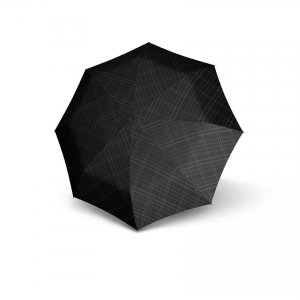 Мужской полуавтоматический зонт , черный Knirps. Цвет: черный