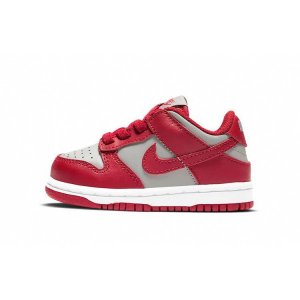 Детские кроссовки Dunk Low TD UNLV красные, средне-серые, университетско-красные CW1589-002 Nike
