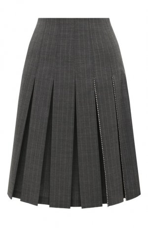 Плиссированная юбка Vivetta. Цвет: серый
