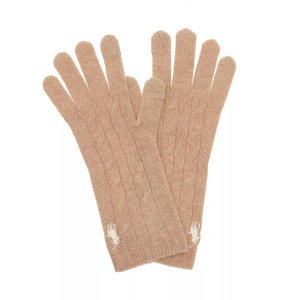 Перчатки cable glove camel , коричневый Polo Ralph Lauren
