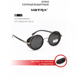 Солнцезащитные очки , черный, серый Matrix. Цвет: черный/серый