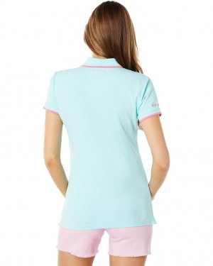 Поло U.S. POLO ASSN. Classic Stretch Pique Shirt, цвет Easy Turquoise