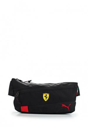 Сумка поясная PUMA Ferrari Fanwear Waist Bag. Цвет: черный