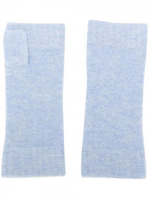 Перчатки-митенки N.Peal. Цвет: синий