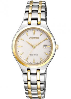 Японские наручные женские часы EW2484-82B. Коллекция Eco-Drive Citizen