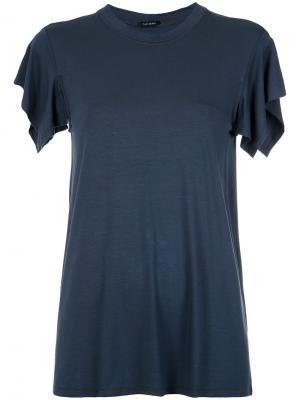 Asymmetric sleeves T-shirt Tufi Duek. Цвет: синий