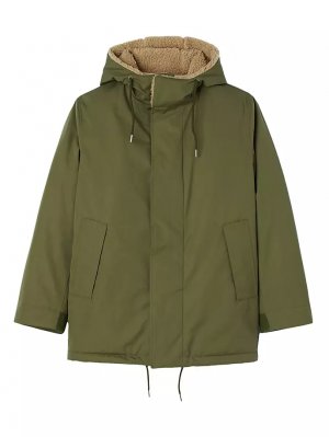 Хлопковая куртка-парка , цвет olive green Sandro