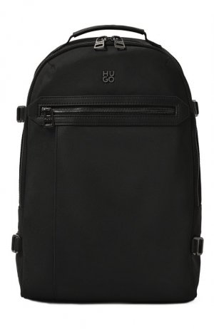 Текстильный рюкзак HUGO. Цвет: чёрный