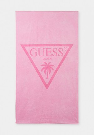 Полотенце Guess. Цвет: розовый