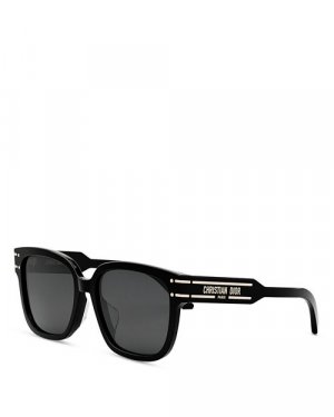 Квадратные солнцезащитные очки Signature S7F, 58 мм DIOR, цвет Black Dior