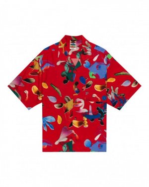 Мужская рубашка с коротким рукавом Resort Blochold Element. Цвет: красный