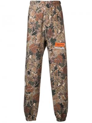 Спортивные брюки с принтом Heron Preston. Цвет: коричневый