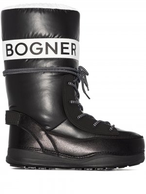 Дутые ботинки Les Arcs с логотипом BOGNER. Цвет: черный