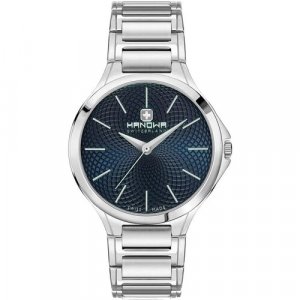 Наручные часы HANOWA, серебряный, синий Hanowa. Цвет: синий/серебристый/серебряный