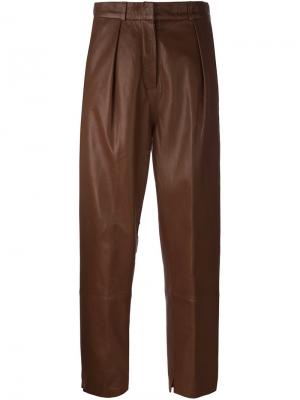 Укороченные брюки Federica Tosi. Цвет: коричневый