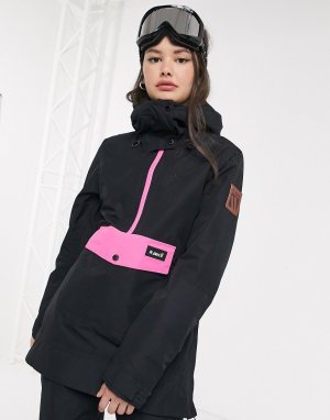 Черная лыжная куртка -Черный Planks