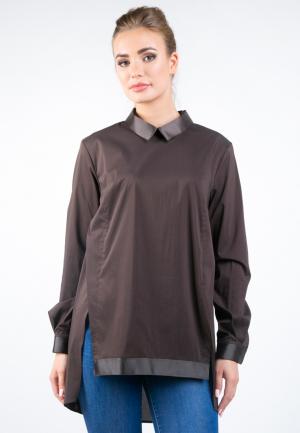 Блуза N by G. lab. Цвет: коричневый