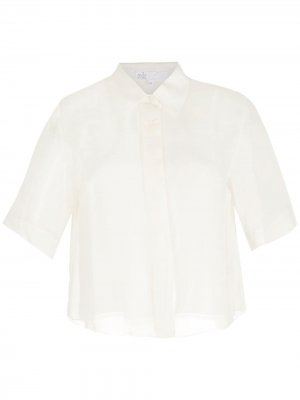 Рубашка с короткими рукавами Nk. Цвет: белый