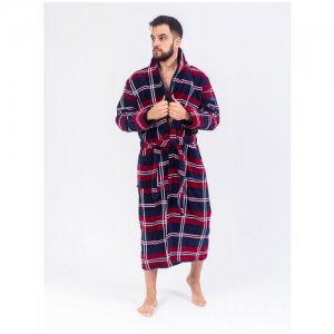 Халат мужской банный VAKKAS-TEKSTILE,халат домашний Вакас-текстиль ,махровый ,мужской Ваккас -текстиль. Цвет: черный/красный