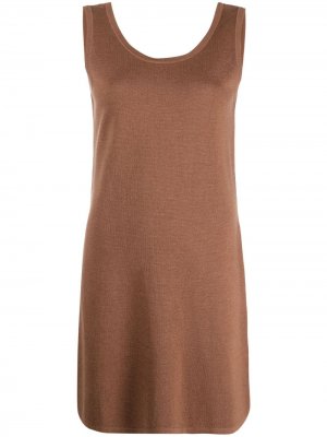 Merino wool-silk mini dress 12 STOREEZ. Цвет: коричневый