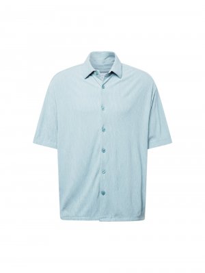 Рубашка на пуговицах стандартного кроя TOPMAN, пастельный синий Topman