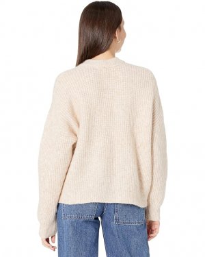Свитер Belfiore Ribbed Pullover Sweater, цвет Heather Chalk Madewell