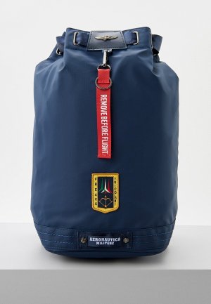 Рюкзак и брелок Aeronautica Militare. Цвет: синий