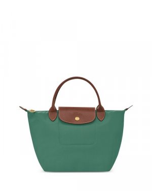 Маленькая нейлоновая сумка-тоут Le Pliage Original с верхней ручкой , цвет Green Longchamp