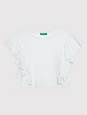 Блуза стандартного кроя, белый United Colors Of Benetton