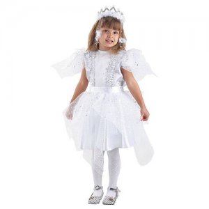 Карнавальный костюм детский Снежинка Серебряная Батик