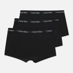 Комплект мужских трусов 3-Pack Low Rise Trunk Calvin Klein Underwear. Цвет: чёрный