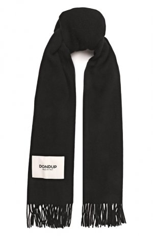 Шерстяной шарф Dondup. Цвет: чёрный