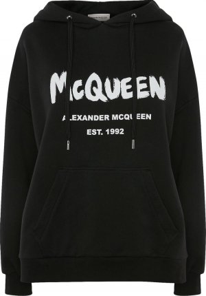 Толстовка Graffiti Sweatshirt 'Black', черный Alexander McQueen