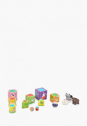 Набор игровой 1Toy Растем вместе 3 игры для малышей: Веселое путешествие, Прятки, Пирамида. Цвет: разноцветный