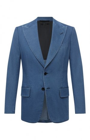 Джинсовый пиджак Tom Ford. Цвет: синий